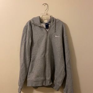 XL Grey Nike zip up jacket